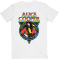White - Front - Alice Cooper Unisex Adult Snakeskin T-Shirt