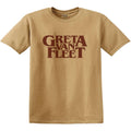 Old Gold - Front - Greta Van Fleet Unisex Adult Logo T-Shirt