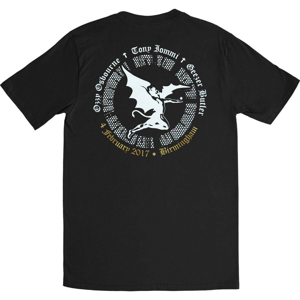 Black - Back - Black Sabbath Unisex Adult The End Demon T-Shirt