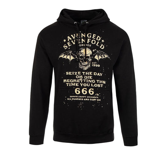 Black - Front - Avenged Sevenfold Unisex Adult Seize The Day Hoodie