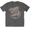 Charcoal Grey - Front - Aerosmith Unisex Adult Cheetah Print T-Shirt