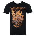 Black - Front - Disturbed Unisex Adult Burning Belief Cotton T-Shirt