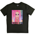 Green-Pink - Front - Cher Unisex Adult Hair T-Shirt