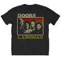 Black - Front - The Doors Unisex Adult LA Woman T-Shirt