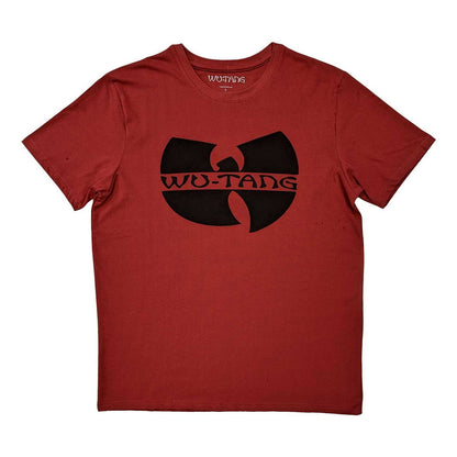 Red - Front - Wu-Tang Clan Unisex Adult Logo Cotton T-Shirt