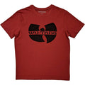 Red - Front - Wu-Tang Clan Unisex Adult Logo Cotton T-Shirt