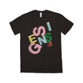 Black - Front - Genesis Unisex Adult Scatter Cotton T-Shirt
