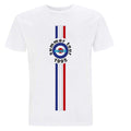 White - Front - Oasis Unisex Adult Summer Tour 1995 Stripe Detail T-Shirt