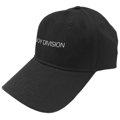 Black - Front - Joy Division Unisex Adult Logo Baseball Cap