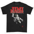 Black - Front - Jimi Hendrix Unisex Adult Block Logo Cotton T-Shirt