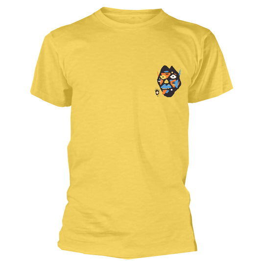 Yellow - Front - Angel Dust Unisex Adult Creatures Cotton T-Shirt
