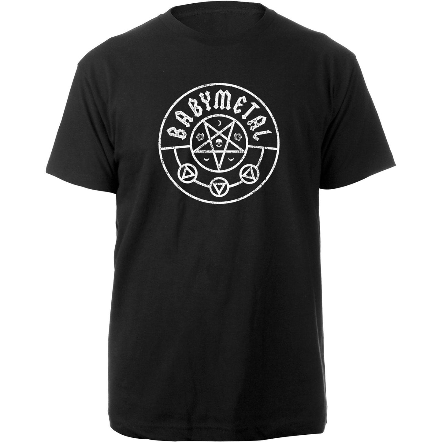 Black - Front - Babymetal Unisex Adult Pentagram Cotton T-Shirt