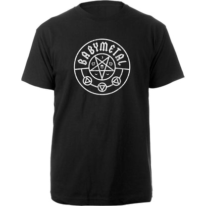 Black - Front - Babymetal Unisex Adult Pentagram Cotton T-Shirt