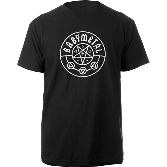 Black - Front - Babymetal Unisex Adult Pentagram Cotton T-Shirt