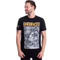 Black - Front - Baroness Unisex Adult Gold & Grey Back Print Cotton T-Shirt