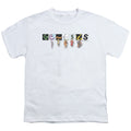 White - Front - Genesis Unisex Adult Characters Cotton Logo T-Shirt