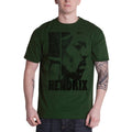 Khaki Green - Front - Jimi Hendrix Unisex Adult Let Me Live Cotton T-Shirt