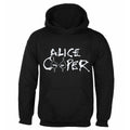 Black - Front - Alice Cooper Unisex Adult Eyes Logo Pullover Hoodie