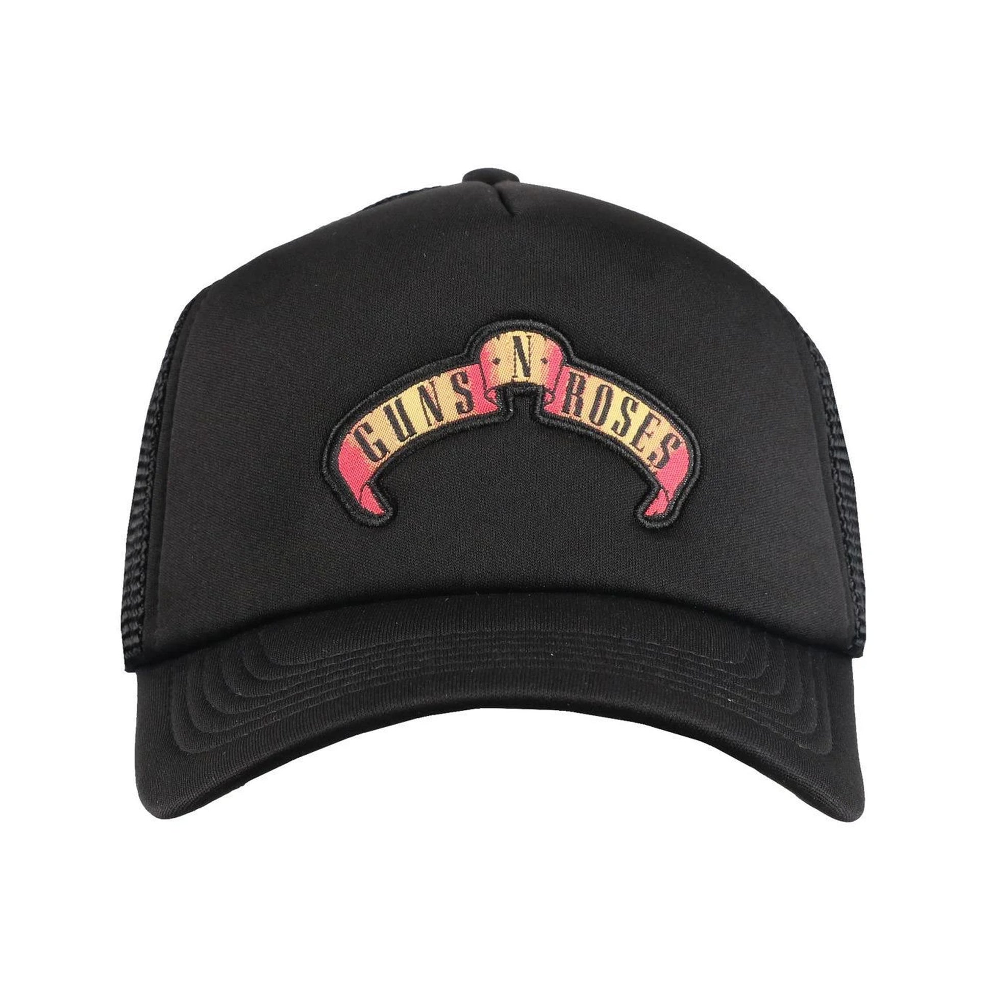 Black - Front - Guns N Roses Unisex Adult Scroll Logo Baseball Cap