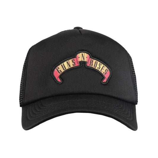 Black - Front - Guns N Roses Unisex Adult Scroll Logo Baseball Cap