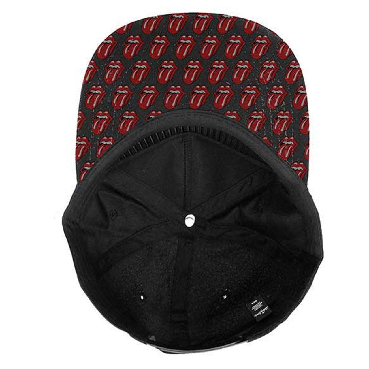 Black - Back - The Rolling Stones Unisex Adult Classic Tongue Snapback Cap