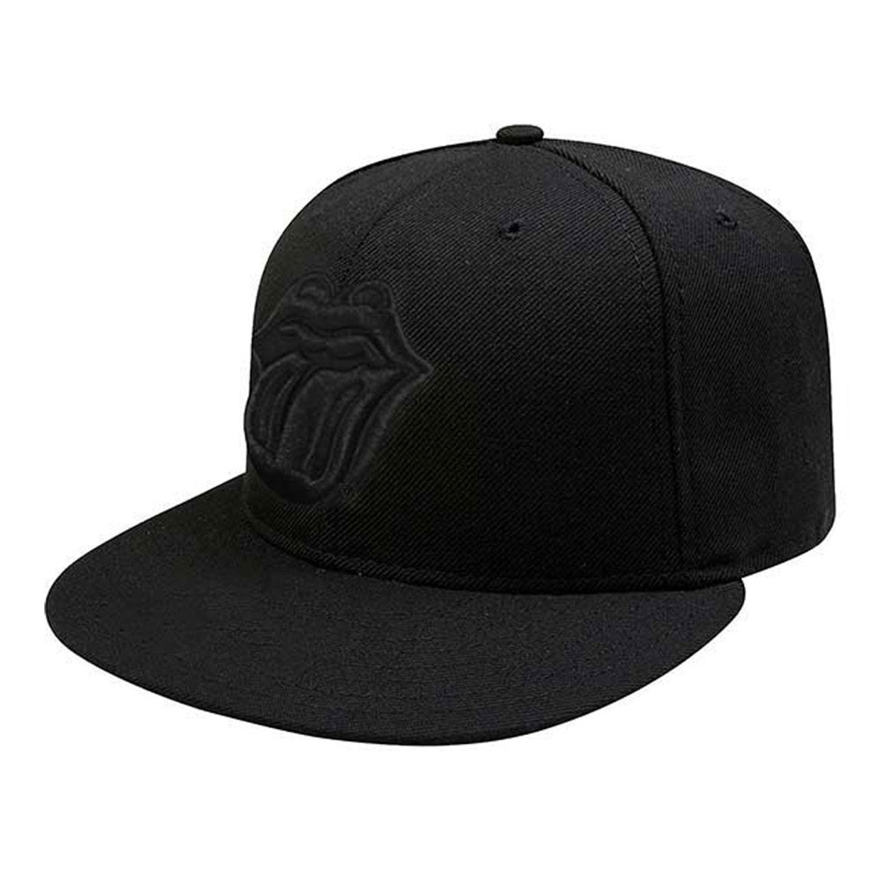 Black - Front - The Rolling Stones Unisex Adult Classic Tongue Snapback Cap