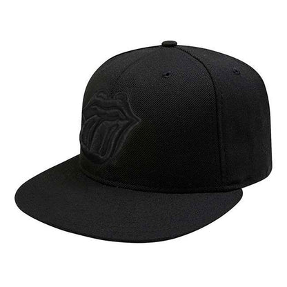 Black - Front - The Rolling Stones Unisex Adult Classic Tongue Snapback Cap