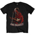 Black - Front - Jimi Hendrix Unisex Adult Orange Kaftan Cotton T-Shirt