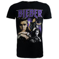 Black - Front - Justin Bieber Unisex Adult Homage Cotton T-Shirt