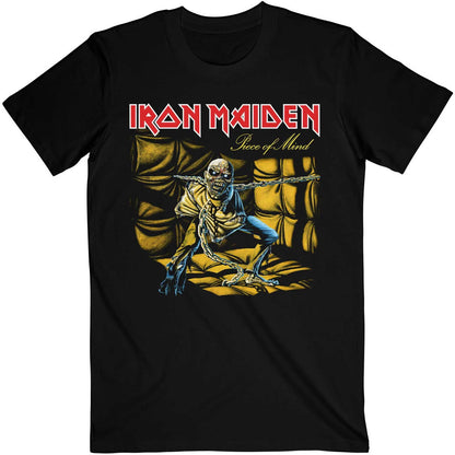 Black - Front - Iron Maiden Unisex Adult Piece of Mind T-Shirt