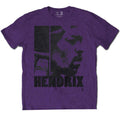 Purple - Front - Jimi Hendrix Unisex Adult Let Me Die Cotton T-Shirt