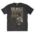 Black - Front - Bob Marley Unisex Adult Hammersmith 76 Cotton T-Shirt