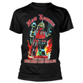 Black - Front - Rob Zombie Unisex Adult Lord Dinosaur Cotton T-Shirt