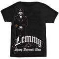 Black-White - Front - Lemmy Unisex Adult Sharp Dressed Man Cotton T-Shirt