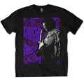 Black - Front - Jimi Hendrix Unisex Adult Purple Haze Cotton T-Shirt