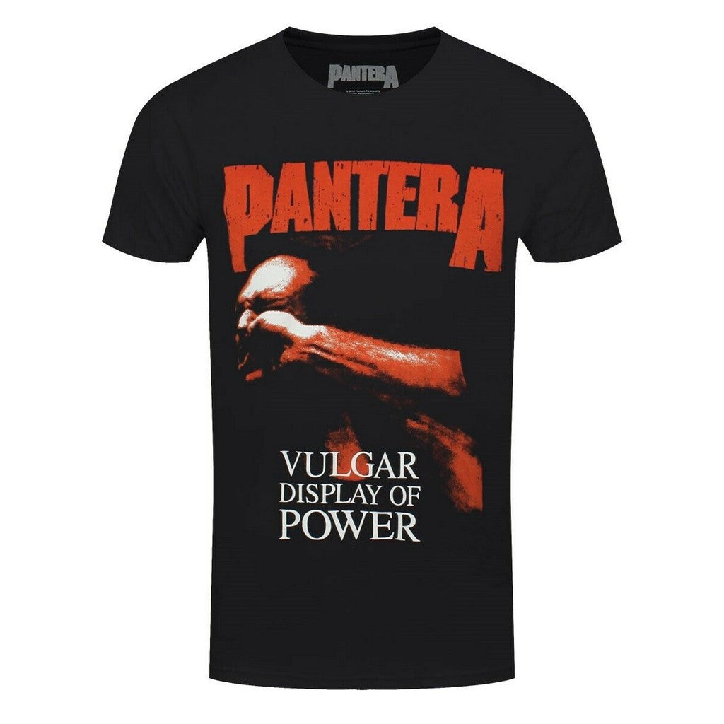 Black - Front - Pantera Unisex Adult Vulgar Display Of Power T-Shirt