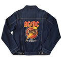 Denim Blue - Back - AC-DC Unisex Adult About To Rock Back Print Denim Jacket
