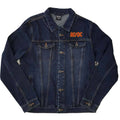 Denim Blue - Front - AC-DC Unisex Adult About To Rock Back Print Denim Jacket