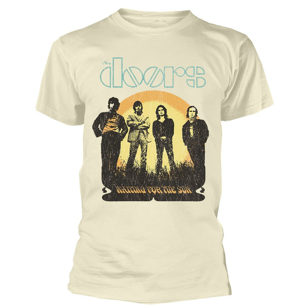 Sand - Front - The Doors Unisex Adult 1968 Tour Cotton T-Shirt