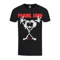 Black - Front - Pearl Jam Unisex Adult Stickman T-Shirt