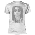 White - Front - The Doors Unisex Adult Aviator Cotton T-Shirt