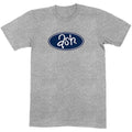 Grey - Front - Ash Unisex Adult Retro Logo Cotton T-Shirt