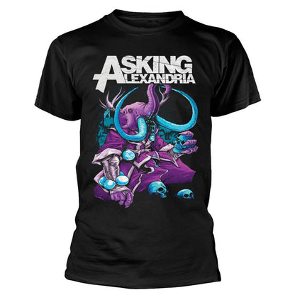 Black - Front - Asking Alexandria Unisex Adult Devour Cotton T-Shirt
