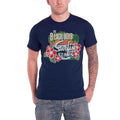 Navy Blue - Front - The Beach Boys Unisex Adult Surfin USA Tropical Cotton T-Shirt