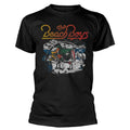 Black - Front - The Beach Boys Unisex Adult Live Drawing Cotton T-Shirt