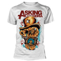White - Front - Asking Alexandria Unisex Adult Stop The Time Cotton T-Shirt