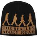 Black-Cream - Front - The Beatles Unisex Adult Abbey Road Back Print Beanie