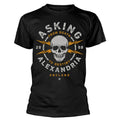 Black - Front - Asking Alexandria Unisex Adult Danger Cotton T-Shirt