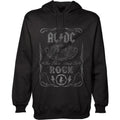 Black - Front - AC-DC Unisex Adult Cannon Swig Hoodie