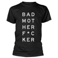 Black - Front - Machine Gun Kelly Unisex Adult Bad Mo-Fu Back Print Cotton T-Shirt